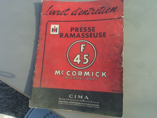 livret entretien presse MAC CORMICK F45