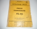 manuel pieces presse IH F5.46