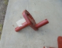 support reglage hauteur roue andaineur KUHN